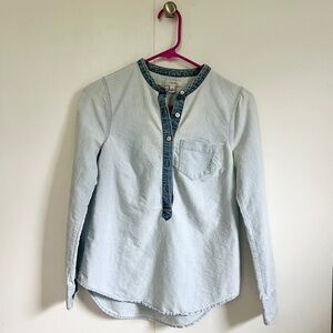 J Crew Chambray Shirt SZ 00P